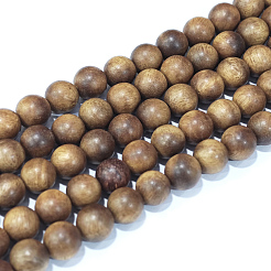 Natural Sandalwood Beads Strands&nbsp;WOOD-F008-02-B