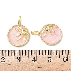 Brass Enamel Pendants&nbsp;KK-P334-30G-02
