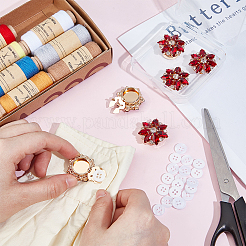 Alloy Cufflinks & 4-Hole Plastic Buttons&nbsp;HJEW-NB00250