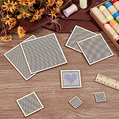 8Pcs 4 Styles Wood Embroidery Board&nbsp;DIY-BC0014-92