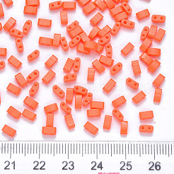 FGB 2-Hole Baking Paint Glass Seed Beads&nbsp;SEED-S031-M-406