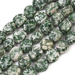 Natural Green Spot Jasper Beads Strands&nbsp;GG-CBA787B-A13