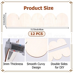 12Pcs Plywood Eaves Tile&nbsp;DIY-CP0013-27C