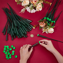 100Pcs 2 Styles Plastic Extendable Stem Water Tubes with Caps&nbsp;AJEW-FG0005-26