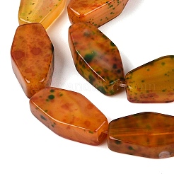 Natural Multi-Color Agate Beads Strands&nbsp;G-Q606-73