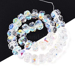 Electroplate Transparent Glass Beads Strands&nbsp;EGLA-N022-04A-D21