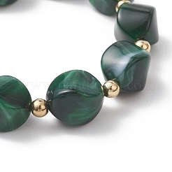 Acrylic Imitation Gemstone Beads Stretch Bracelets for Women&nbsp;BJEW-JB13236-03