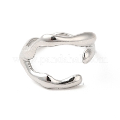 Non-Tarnish 304 Stainless Steel Cuff Finger Ring&nbsp;X-RJEW-E063-32P