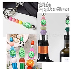 10Pcs 10 Colors Luminous Silicone Beads&nbsp;SIL-CJ0003-08