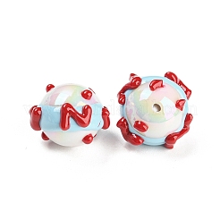 Hand Painted Acrylic with Enamel Beads&nbsp;MACR-K354-37