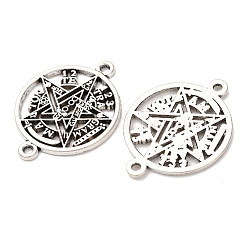 Tibetan Style Alloy Tetragrammaton Pentagram Wiccan Links Connector Charms&nbsp;FIND-Z099-04AS