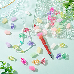80Pcs 2 Styles Opaque Acrylic Beads&nbsp;OACR-TA0004-90