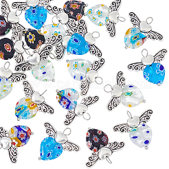 Handmade Millefiori Lampwork Pendants&nbsp;FIND-PH0008-12