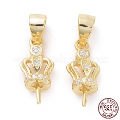 925 Sterling Silver Cup Peg Bails&nbsp;STER-D035-43G