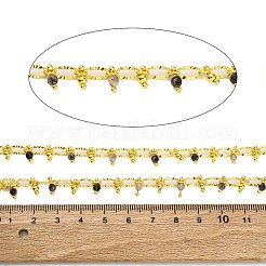 Handmade Faceted Natural Labradorite Beaded Chains&nbsp;CHC-L050-01G-13