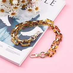 Transparent Acrylic and CCB Plastic Chains Bag Handles&nbsp;AJEW-BA00080