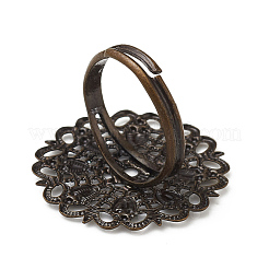 Adjustable Brass Ring Component&nbsp;KK-D157-02