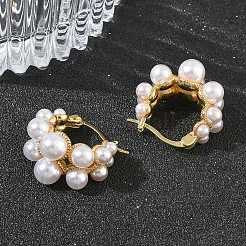 Brass Hoop Earrings for Women&nbsp;EJEW-A168-23G