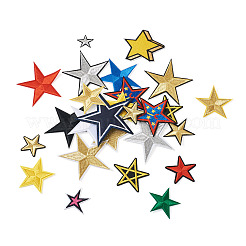 Star Computerized Embroidery Polyester Iron On Patches&nbsp;PATC-TAC0001-02