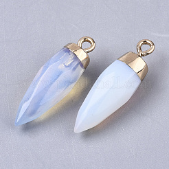 Top Golden Plated Opalite Pointed Pendants&nbsp;X-G-S359-078G