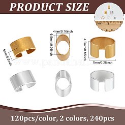 240pc 2 Style Alloy Hair Coil Cuffs&nbsp;FIND-PH0026-89