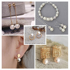 11 Strands 11 Styles Baking Paint Pearlized Glass Pearl Round Bead Strands&nbsp;HY-CW0001-04