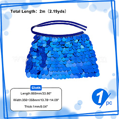 Polyester Tassel Belly Dance Short&nbsp;AJEW-WH0038-95B