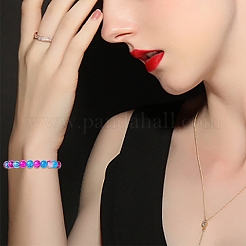 10 Colors Crackle & Baking Paint & Imitation Jade Glass Beads&nbsp;DGLA-YW0001-24A