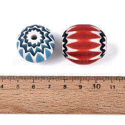 Handmade Millefiori Glass Rondelle Beads&nbsp;LA-N002-36B