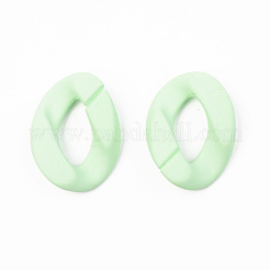 Opaque Spray Painted Acrylic Linking Rings&nbsp;OACR-T024-01-I06