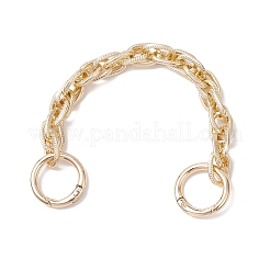 2Pcs 2 Sizes Aluminium Textured Rope Chain Bag Extension Chains&nbsp;FIND-JF00162