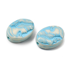 Painted Opaque Acrylic Beads&nbsp;AC-CBAA127-02D