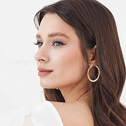 10 Pairs 5 Styles 304 Stainless Steel Hoop Earrings&nbsp;EJEW-BBC0001-93