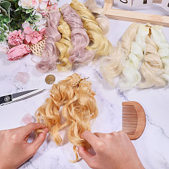 4Pcs 4 Colors High Temperature Fiber Doll Hairs&nbsp;DIY-GL0006-24A