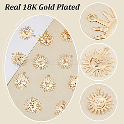16Pcs Brass Pendants&nbsp;KK-UN0003-61