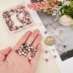 Natural Pink Zebra Jasper Beads&nbsp;G-OC0001-22-6mm