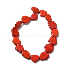 Synthetic Turquoise Dyed Beads Strands&nbsp;G-E594-25E