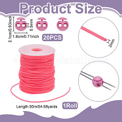 1 Roll Hollow Pipe PVC Tubular Synthetic Rubber Cord&nbsp;RCOR-UN0001-03A
