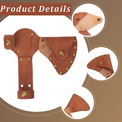 Cowhide Waist-belt Axe Sheath&nbsp;AJEW-WH20128-063