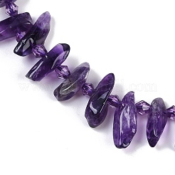 Natural Amethyst Nuggets Beads Strands&nbsp;G-B125-B01-01