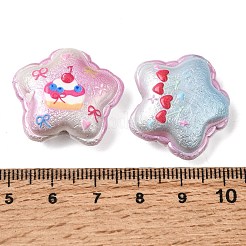 Printed CCB Plastic Beads&nbsp;PL-CBA2450-07