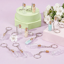 20Pcs Glass Bottle Keychain&nbsp;KEYC-UN00025