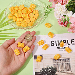 50Pcs Opaque Resin Cabochons&nbsp;RESI-CA0001-85