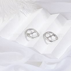 1 Pair Alloy Hoop Earrings&nbsp;EJEW-LP0013-04P