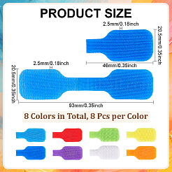 64Pcs Nylon Hook & Loop Cable Labels&nbsp;FIND-ME0003-88