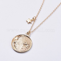 Alloy Enamel Pendant Necklaces&nbsp;NJEW-JN02483