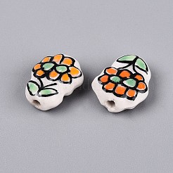 Handmade Porcelain Ceramic Beads&nbsp;PORC-Q005-08B