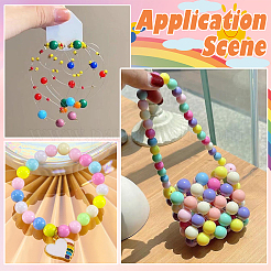100Pcs Opaque Acrylic Beads&nbsp;OACR-PA0001-31A