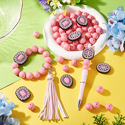 56Pcs 4 Styles Silicone Beads&nbsp;FIND-TA0010-75B