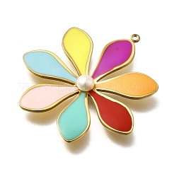 304 Stainless Steel Enamel Pendants&nbsp;STAS-Z163-31G